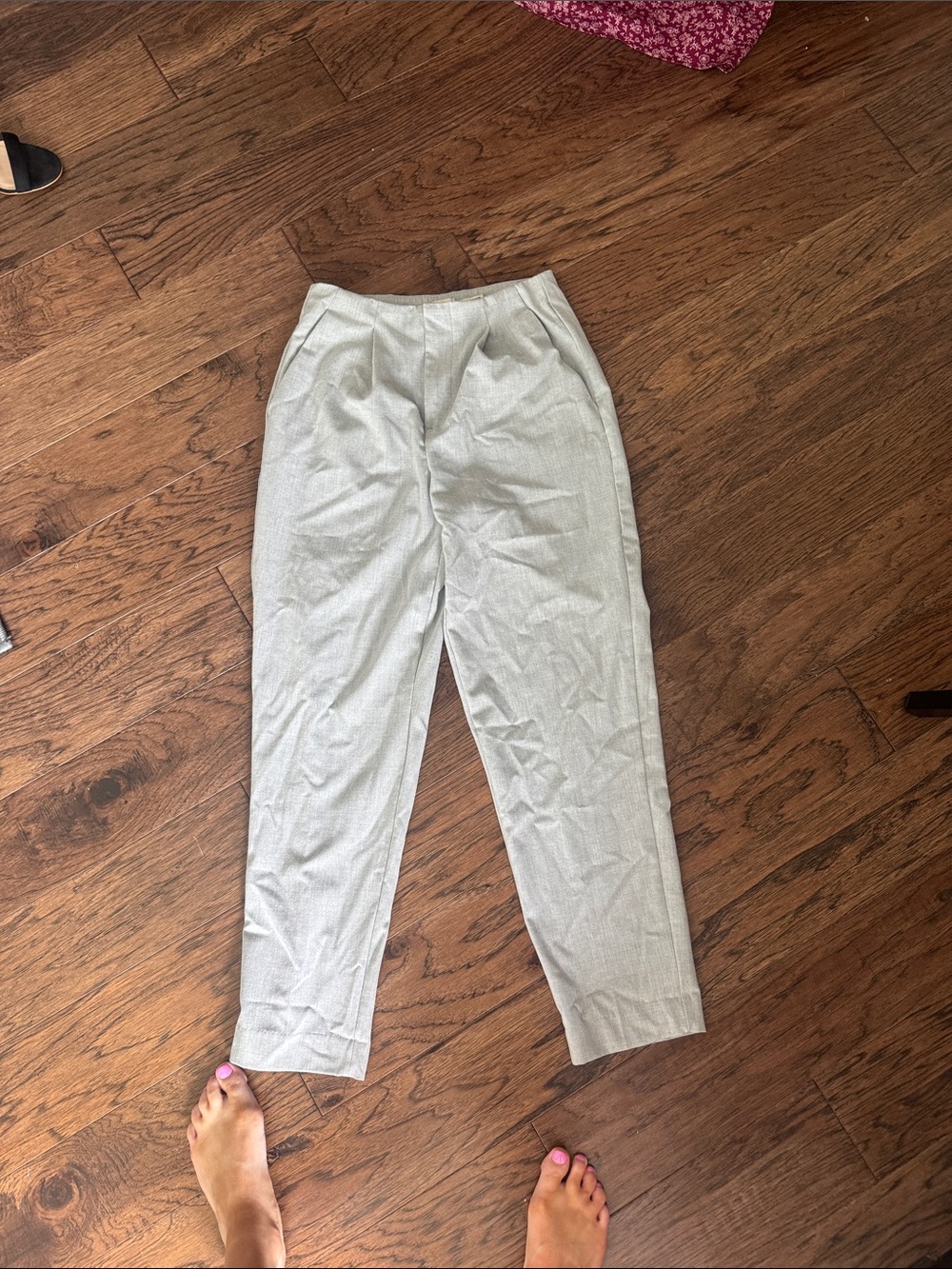 Light Gray Tailored Dress Pants